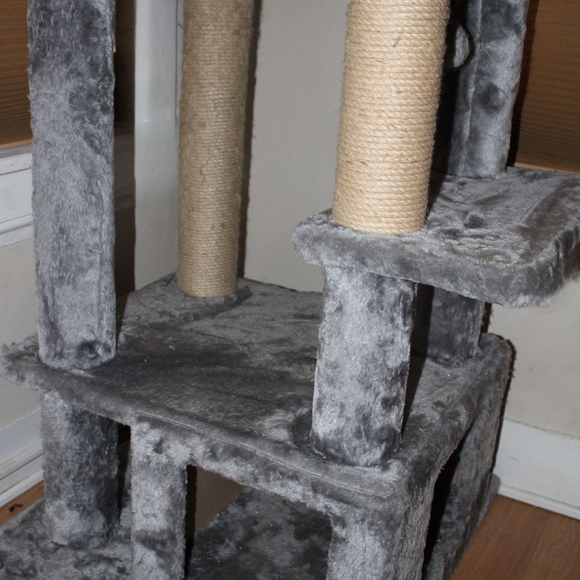 Gray Cat Tree Tower - Picture 3 of 3